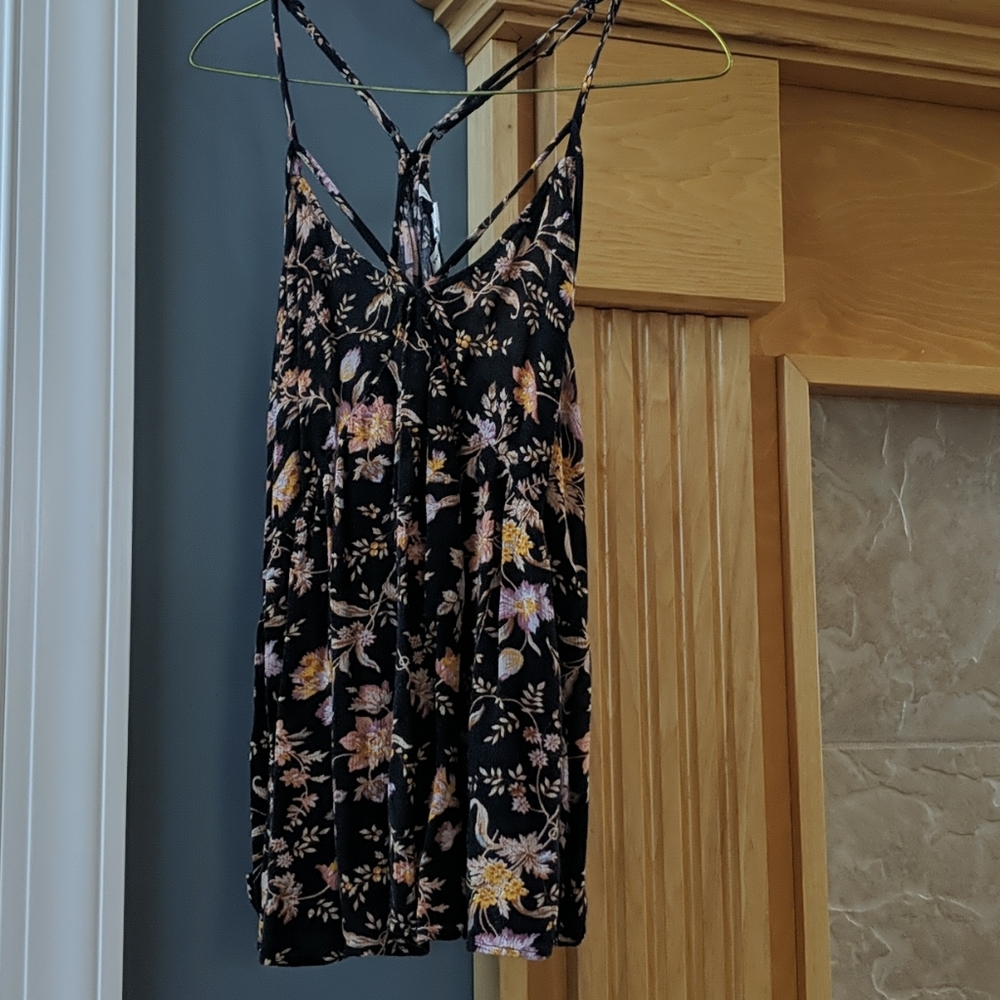 Floral Halter Tank Top